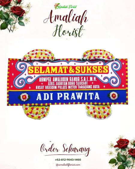 Papan Bunga Ucapan Selamat Terkesi