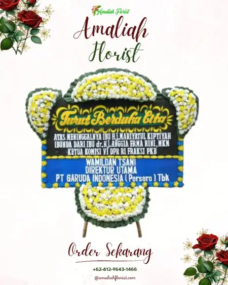 Papan Bunga Duka Terkesi
